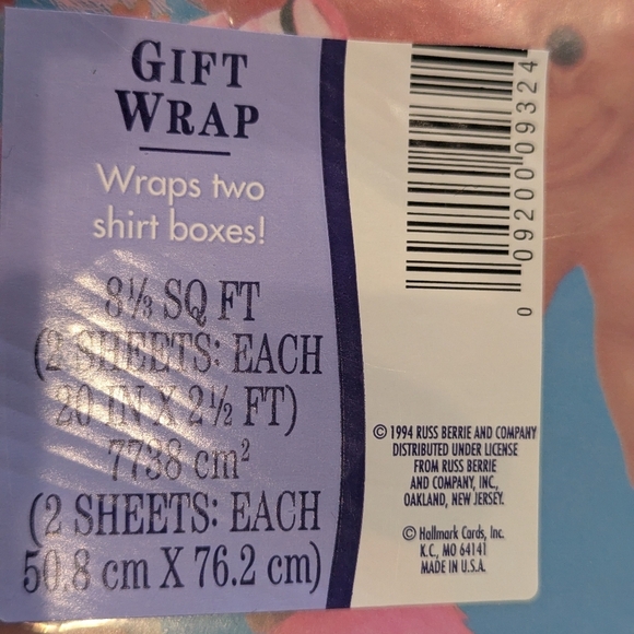 Vintage Troll Dolls Hallmark Wrapping Paper NWT 2 packs - Picture 5 of 10